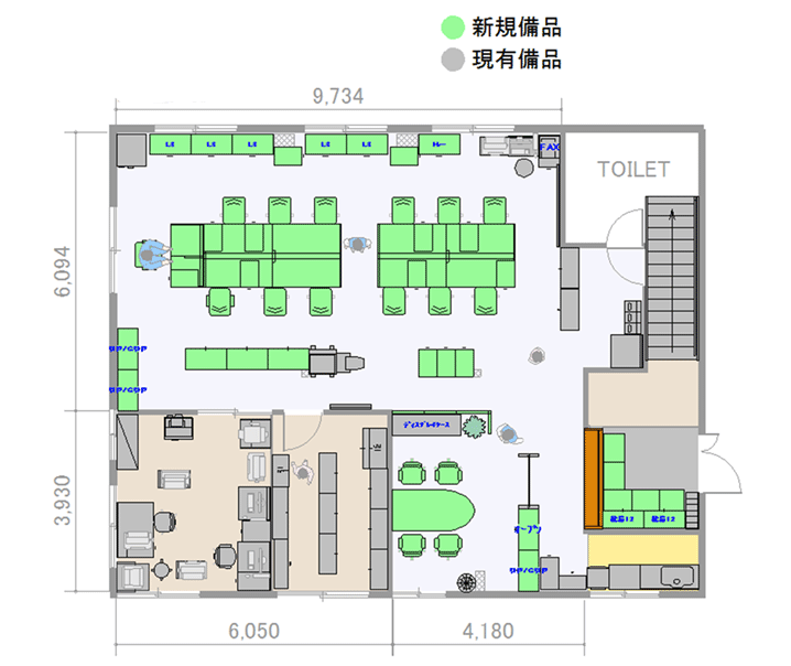 オフィスのレイアウトのコツは効率性 オフィス作りブログ 大阪 泉佐野 岸和田 堺でオフィス環境作りなら平善